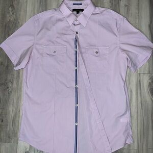 Banana Republic Men’s Light Purple Short Sleeve Button Up Shirt